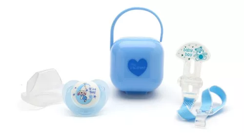 Guarda Chupete De Bebe Cajita - Baby Innovation By Creciendo Color Azul
