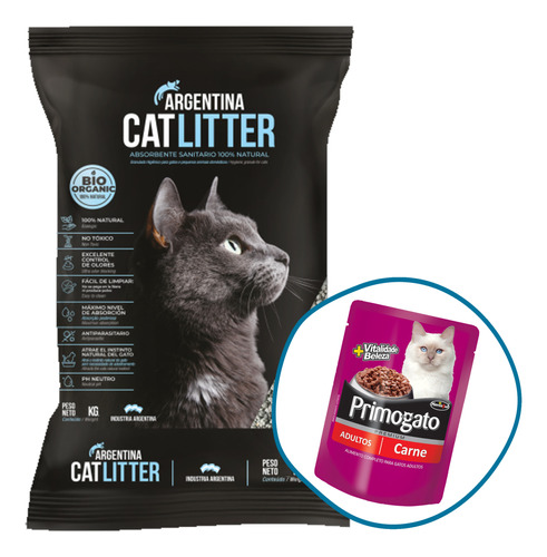 Arena Sanitaria Aglomerante Argentina Cat Litter 14 Kg