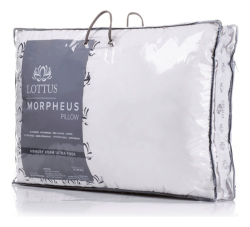 Travesseiro Ergonômico Ultra Fiber Macio Morpheus 50cmx70cm Cor Branco