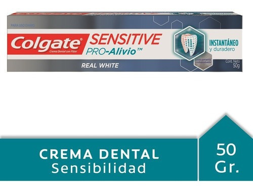 Colgate Sensitive Pro Alivio Real White Crema Dental 50g