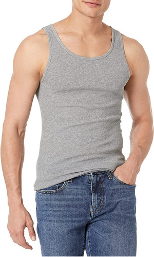 Pack 1 Camisetas S/manga Algodón, Musculosas Hombre 