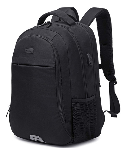 Mochila Universitaria Unisex Para Transporte De Laptop-negro