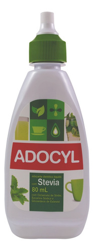 Adoçante Adocyl Stevia líquido sem glúten 80 mL