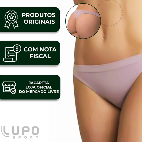 Calcinha Fio Dental Loba Lupo Microfibra Sem Costura 40600