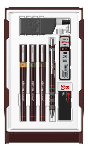 Set De Tiralíneas Isograph Rotring College (0.2-0.3- 0.5mm)