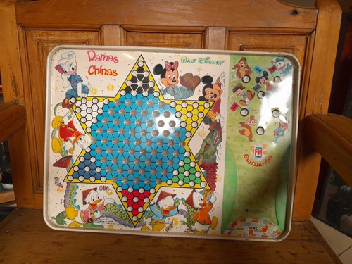 Vintage Tablero Lámina Damas Chinas Disney Fm Años 60