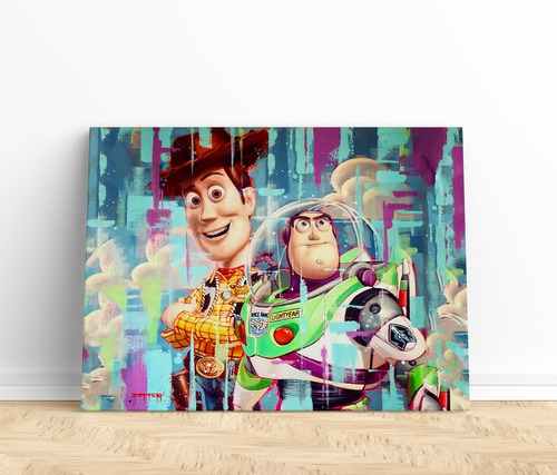 Cuadro Woody Y Boss Toy Story Arte Decorativo Enmarcado