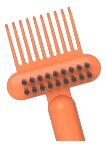 Herramienta De Limpieza De Cepillo De Pelo 2 En 1, Naranja