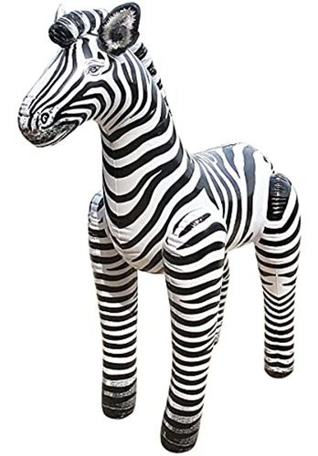 Jet Creations Animal De Safari Inflable Zebra De 60 Pulgadas