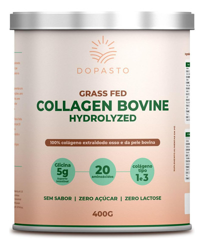 Collagen Bovine 400 G - Dopasto Sem Sabor 400 G