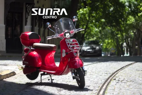 Moto Electrica Sunra Vintage Litio 50km Casco + Linga / G