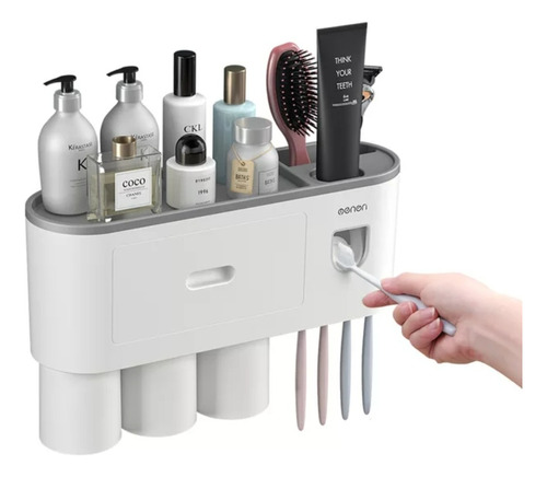 Dispenser Pasta Dental Porta Cepillos -organizador De Baño 