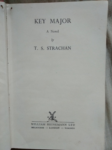 Key Major T S Strachan 1954 212 Pag Novela Inglés Tapa Dura