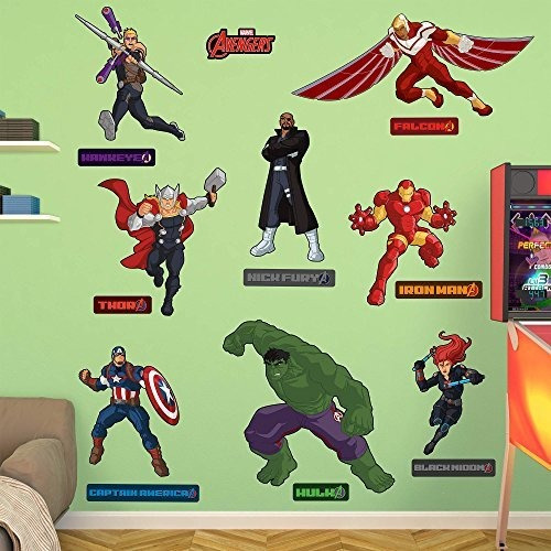 Pelos Y Pelos De Cabeza Calcomanias Marvel Avengers Reuna A