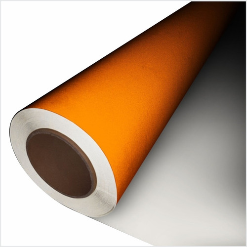 Rolo Vinil Refletivo Grau Comercial Laranja 2 M X 1,24 M