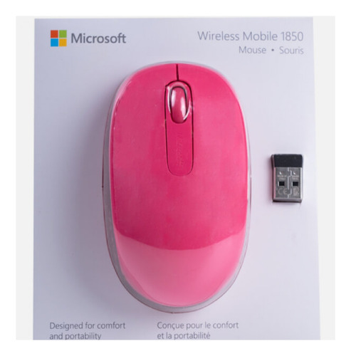 Imagen 3 de 3 de Mouse Inalambrico Microsoft Optico 1850 Negro U7z-00011