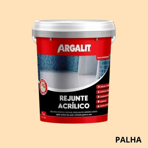 Rejunte Para Piscina Acrilico Argalit 1kg Rejuntalit