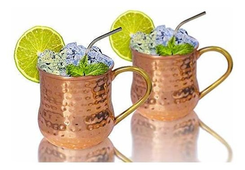 American Atelier Moscow Mule Juego De 2 Tazas De Cobre Marti