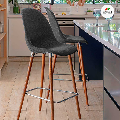 Banqueta Diseño Nina Wood Tapizada