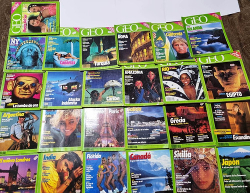 Revista Geo - Edición España 1989 A 1992, 25 Revistas (Usado)