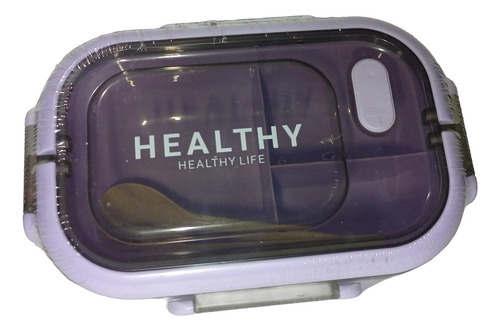 Pote De Marmita Box Food Com Divisoria 1200 Ml Com Talheres