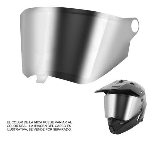 Imagen 2 de 2 de Mica Iridium Silver Para Casco Rkt 26 Joe Rocket