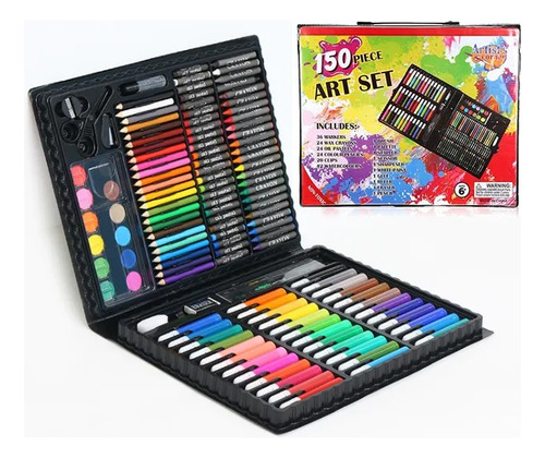 Juego De Arte Para Colorear Kit De Pintura P/ Dibujo 150 Pzs