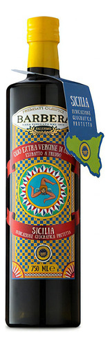 Azeite Extra Virgem Italiano Da Sicilia Barbera Igp 750ml