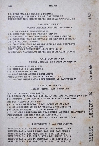 Fundamentos De La Teoría De Números Vinogradov (Usado)