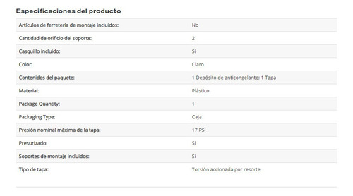 Deposito Recuperador Ford Thunderbird 3.9l V8 2003