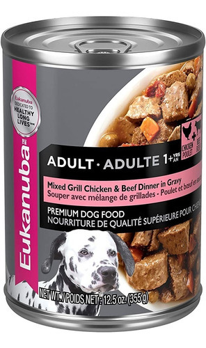 Eukanuba Adult Mixed Grill Chiken & Beef 355gr 24 Latas