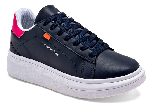 Tenis Sneaker Dama American Polo 2549 Marino 2-6 121-863 S5