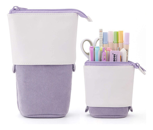 Estuche para lápices, bolsa de papelería de pie, bolsa para telescopio