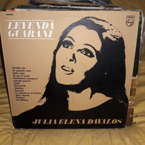 Vinilo Julia Elena Davalos Leyenda Guarani F3