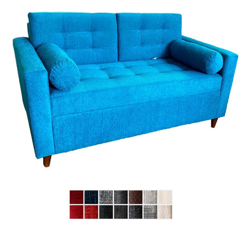 Sofa De Living 2 Cuerpos Alison Moderno 150cm Anti Desgarro