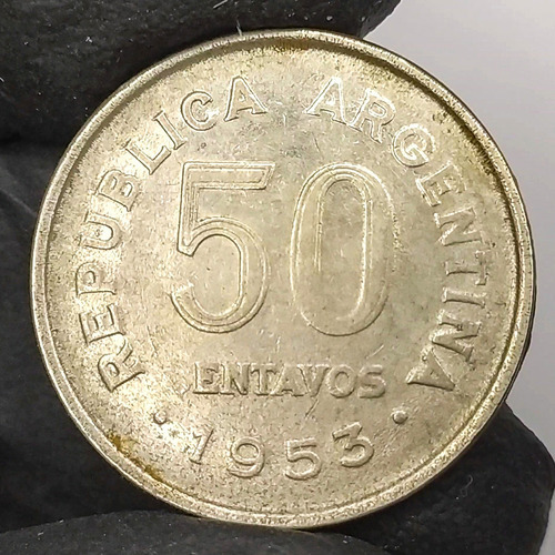Argentina 50 Centavos 1953 Antigua Moneda De Colección