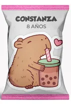 Comprar 40 Bolsitas Golosineras Personalizadas Cumpleaños Capibara