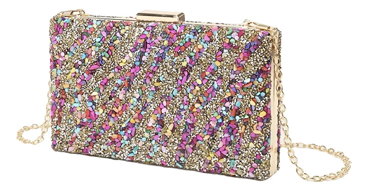 Dazzy Bolsa Clutch Strass Pr Festa Casamentos Madrinhas Y26