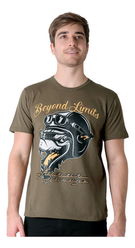Playera Hombre Moda Camiseta Verde Furor 62107028