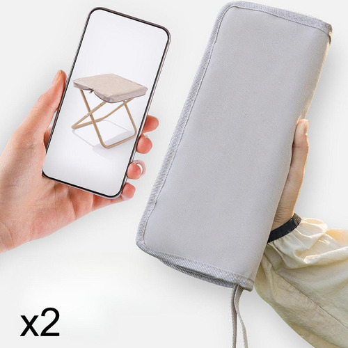 Taburete De Acampada Pequeño, Silla Plegable, Reposapiés,