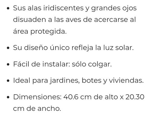 Imagen 3 de 10 de Espanta Aves Modelo Búho Envíos A Lima Y Provincia