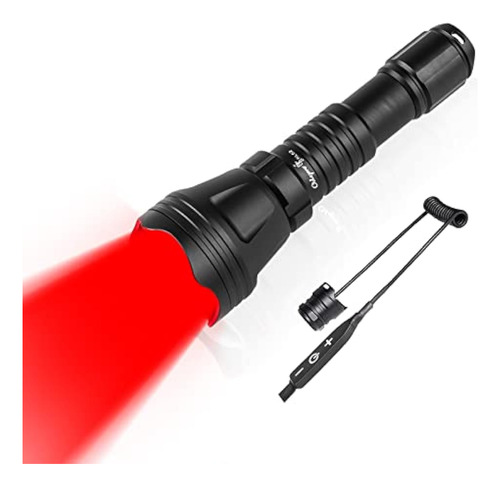 Kl52 Zoomable Hunting Flashlight Red Coyote Light Focus