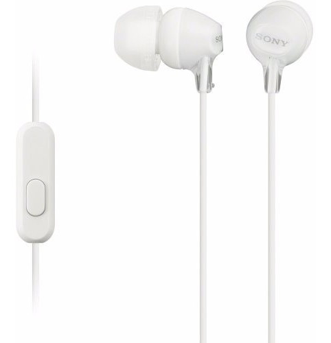 Fone De Ouvido Estéreo C/ Microfone Sony Mdr Ex15ap Branco