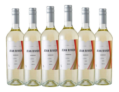 Vino Jean Rivier Blanco Dulce Natural X6 Y Chocolate Regalo