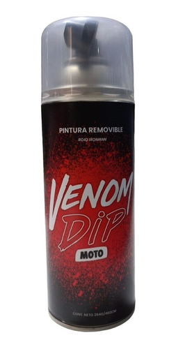 Pintura Spray Removible Moto Venom Dip Rojo Aerosol Mav