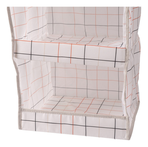 Organizador Colgante 3 Niveles Tela Remeras Dormitorio Ropa Color Gris