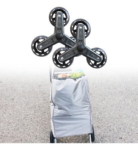 . 2 Piezas Plegables Carro De Comestibles Tri Accesorios De