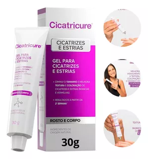 Cicatricure Gel Corpo E Rosto Cicatrizes E Estrias 30gr