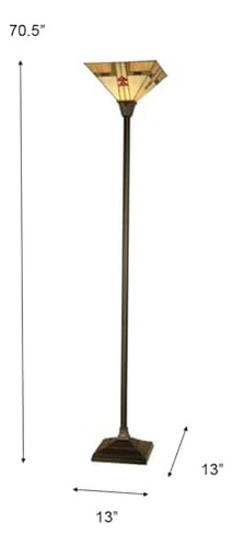 Dale Tiffany Tr11061 Arrowhead Mission Torchiere, 13 X 13