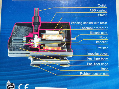 Bomba De Agua Sumergible Resun King 3b 3500l/h 2.4m Envio In